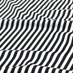 Seersucker (Poly Print) Table Linen in Black