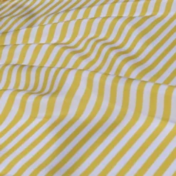 Seersucker (Poly Print) Table Linen in Yellow