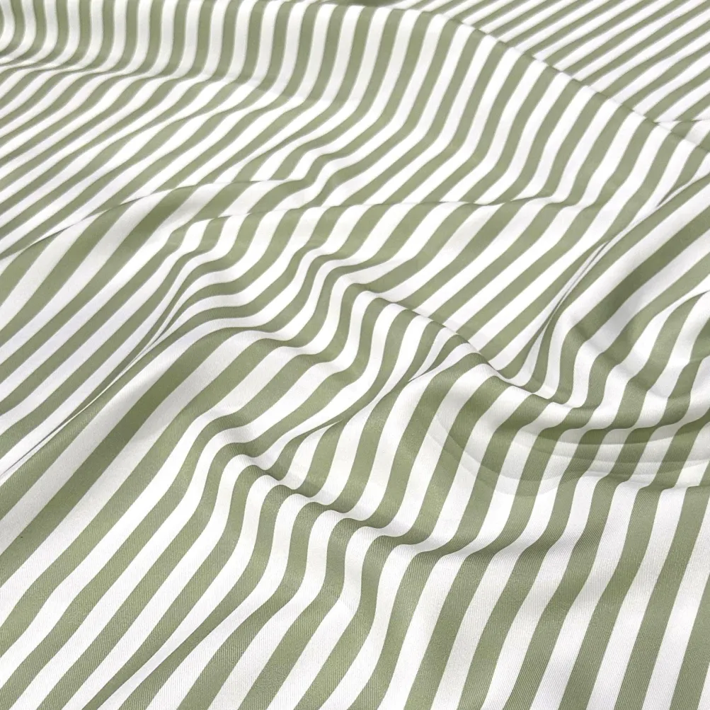 Seersucker (Poly Print) Table Napkin in Sage