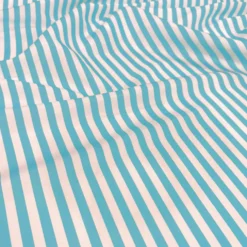 Seersucker (Poly Print) Table Napkin in Turquoise