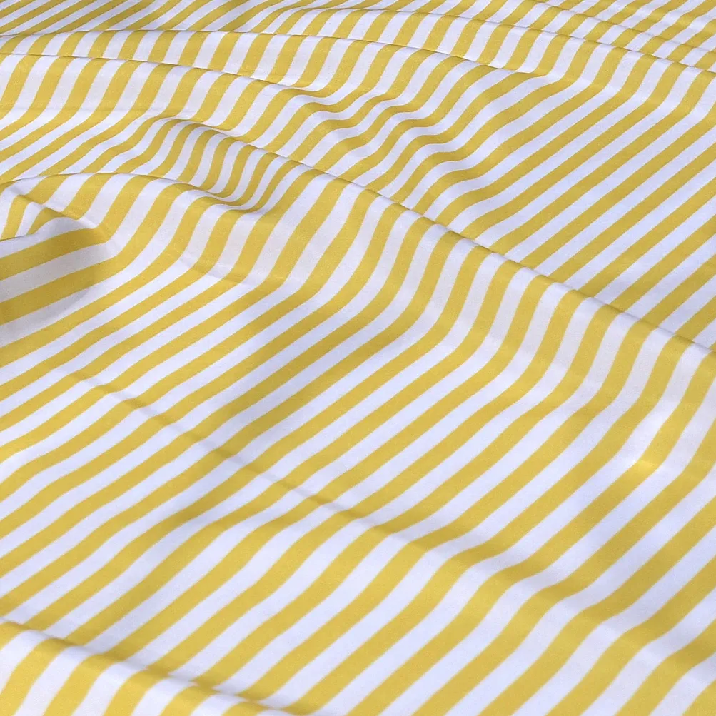 Seersucker (Poly Print) Table Runner in Yellow