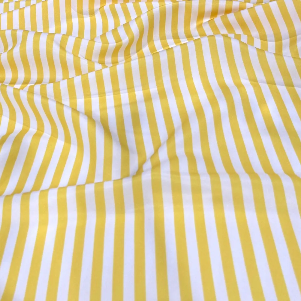 Seersucker (Poly Print) Table Runner in Yellow