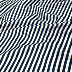 Seersucker (Poly Print) Table Runner in Navy