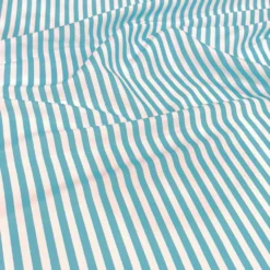 Seersucker (Poly Print) Table Runner in Turquoise