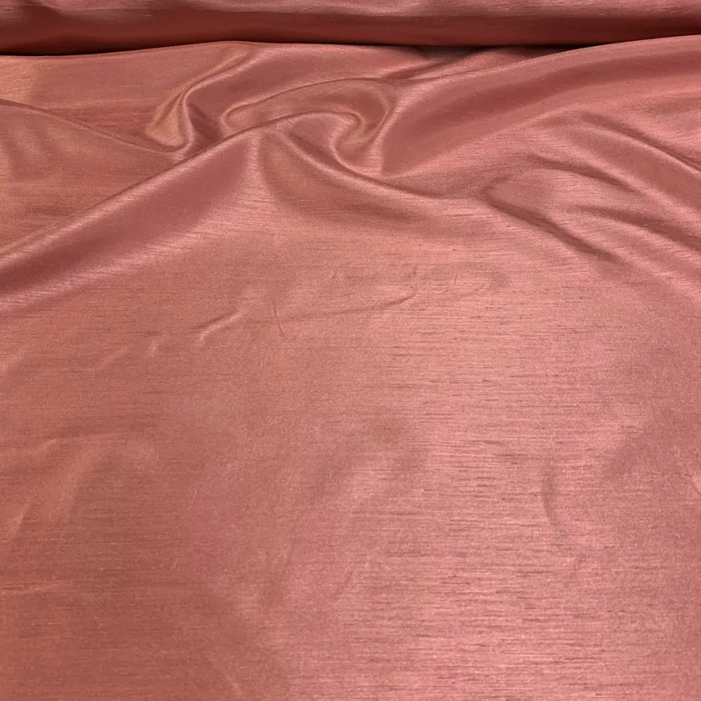 Shantung Satin (Reversible) Table Linen in Coral