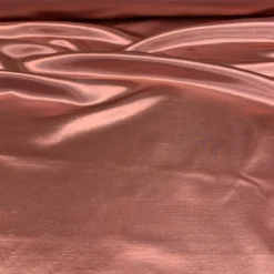 Shantung Satin (Reversible) Table Linen in Coral