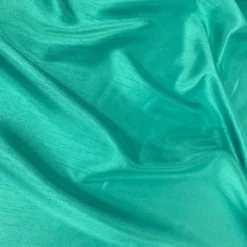 Shantung Satin (Reversible) Table Linen in Teal Green