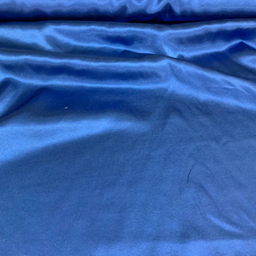 Shantung Satin (Reversible) Table Linen in Ocean Blue
