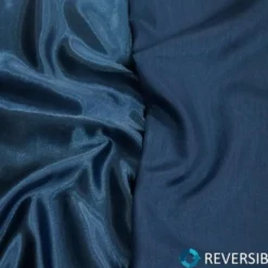 Shantung Satin (Reversible) Table Linen in Teal
