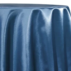 Shantung Satin (Reversible) Table Linen in Teal