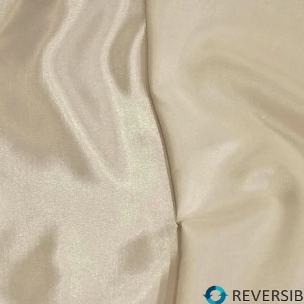 Shantung Satin (Reversible) Table Linen in Ivory