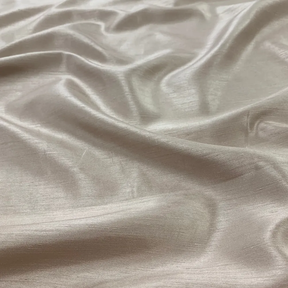 Shantung Satin (Reversible) Table Linen in Ivory