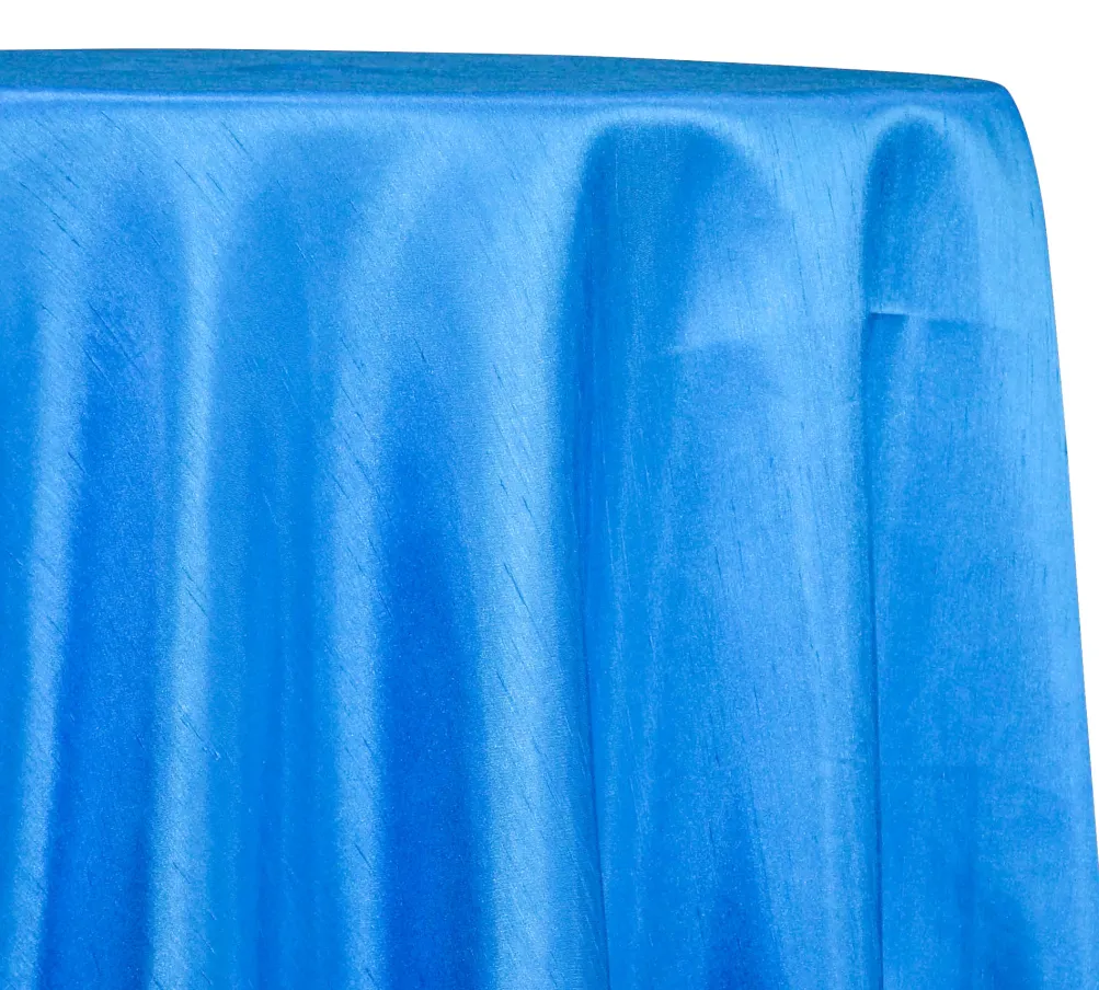 Shantung Satin (Reversible) Table Linen in Turquoise