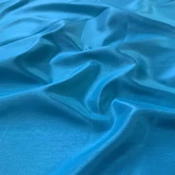 Shantung Satin (Reversible) Table Linen in Turquoise