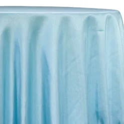 Shantung Satin (Reversible) Table Linen in Aqua