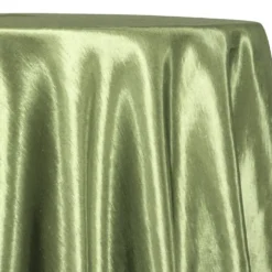 Shantung Satin (Reversible) Table Linen in Sage