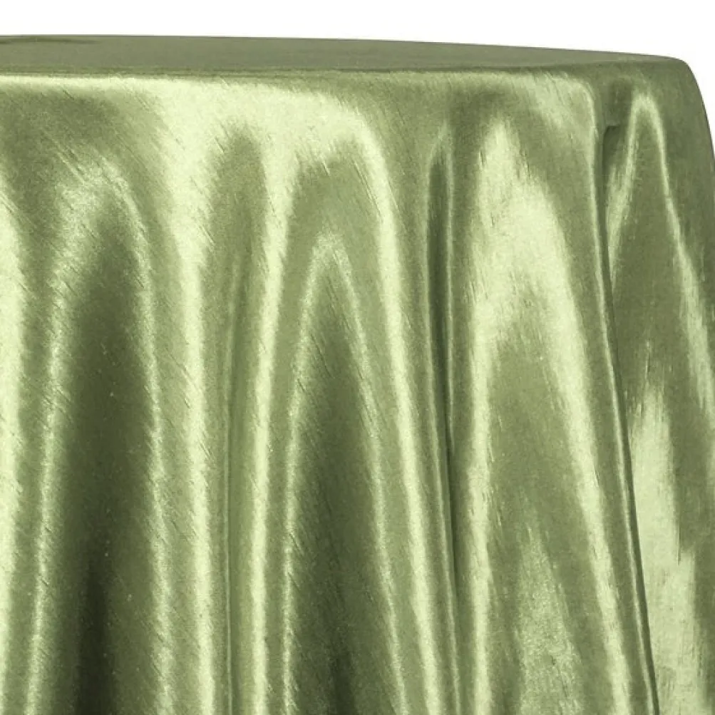 Shantung Satin (Reversible) Table Linen in Sage