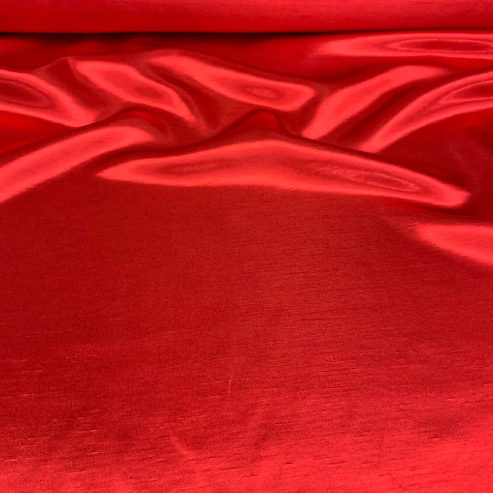 Shantung Satin (Reversible) Table Runner in Red