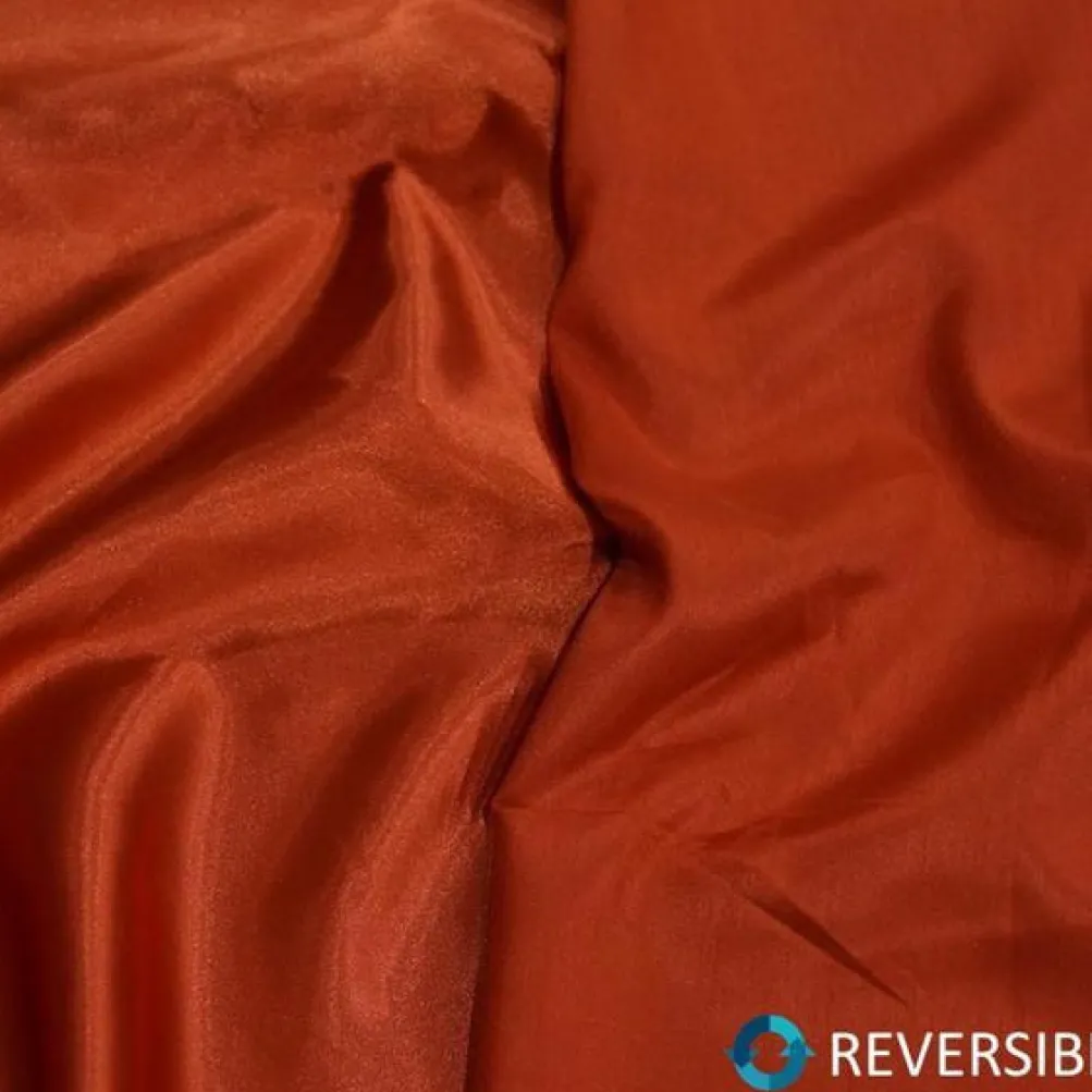 Shantung Satin (Reversible) Table Runner in Persimmon