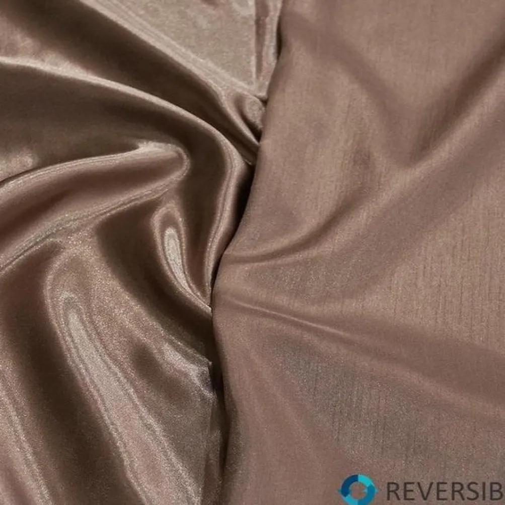 Shantung Satin (Reversible) Table Runner in Mocha
