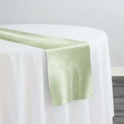 Shantung Satin (Reversible) Table Runner in Mint