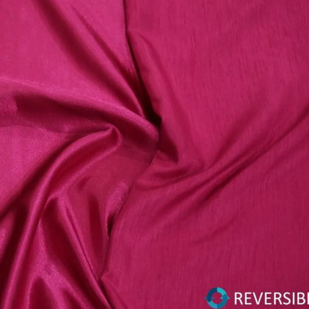 Shantung Satin (Reversible) Table Runner in Fuchsia