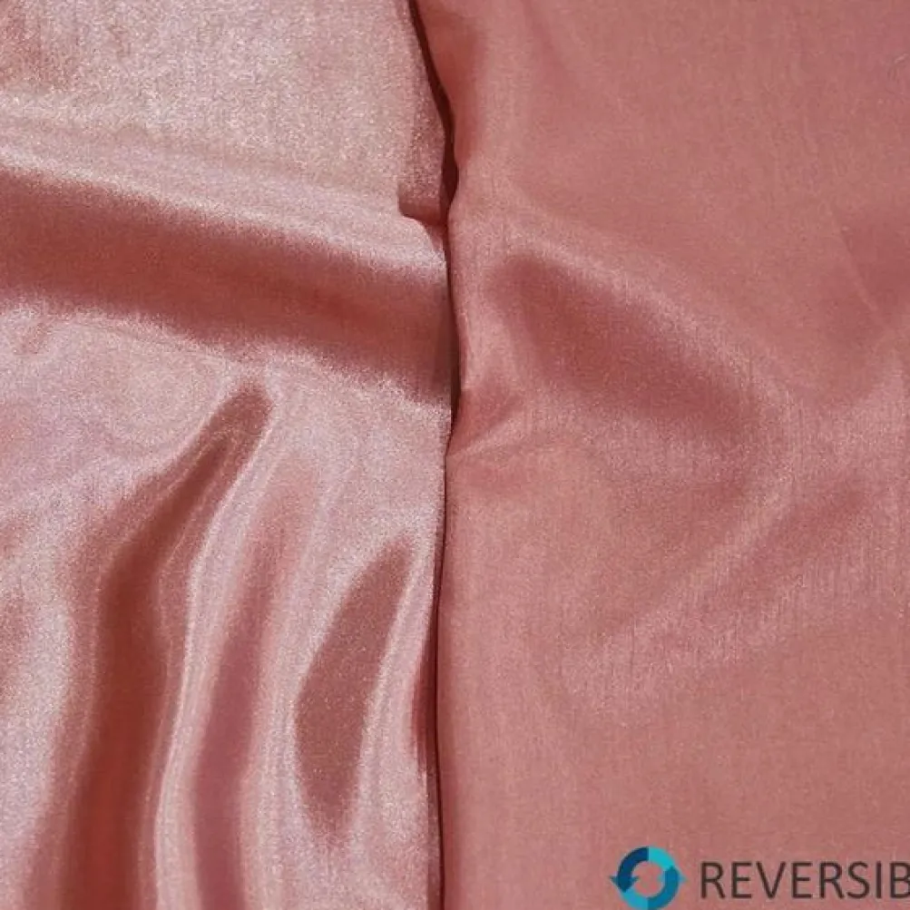 Shantung Satin (Reversible) Table Runner in Dusty Rose
