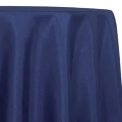 Shantung Satin (Reversible) Table Linen in DK Navy