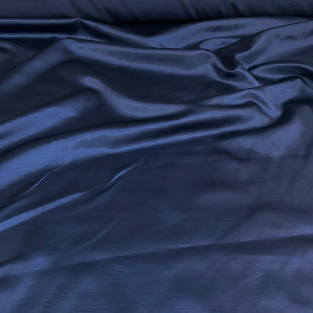 Shantung Satin (Reversible) Table Linen in DK Navy
