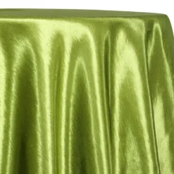 Shantung Satin (Reversible) Table Linen in Willow Green