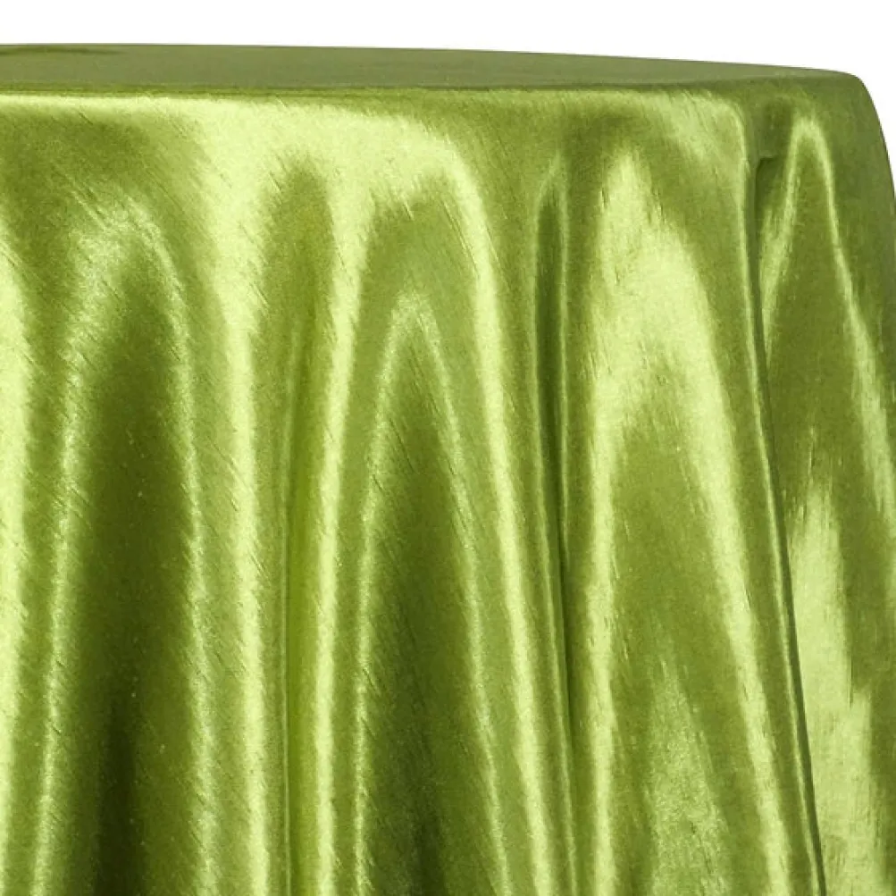 Shantung Satin (Reversible) Table Linen in Willow Green