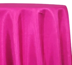 Shantung Satin (Reversible) Table Linen in Fuchsia
