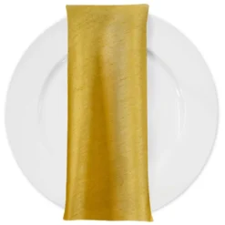 Shantung Satin (Reversible) Table Napkin in Gold LT