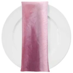 Shantung Satin (Reversible) Table Napkin in Mauve