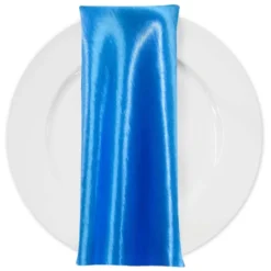 Shantung Satin (Reversible) Table Napkin in Turquoise