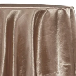 Shantung Satin (Reversible) Table Linen in Khaki