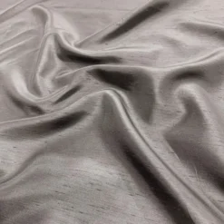 Shantung Satin (Reversible) Table Linen in Silver