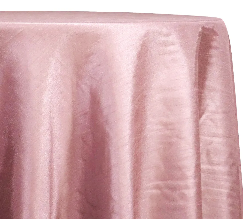 Shantung Satin (Reversible) Table Linen in Mauve