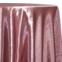 Shantung Satin (Reversible) Table Linen in Mauve