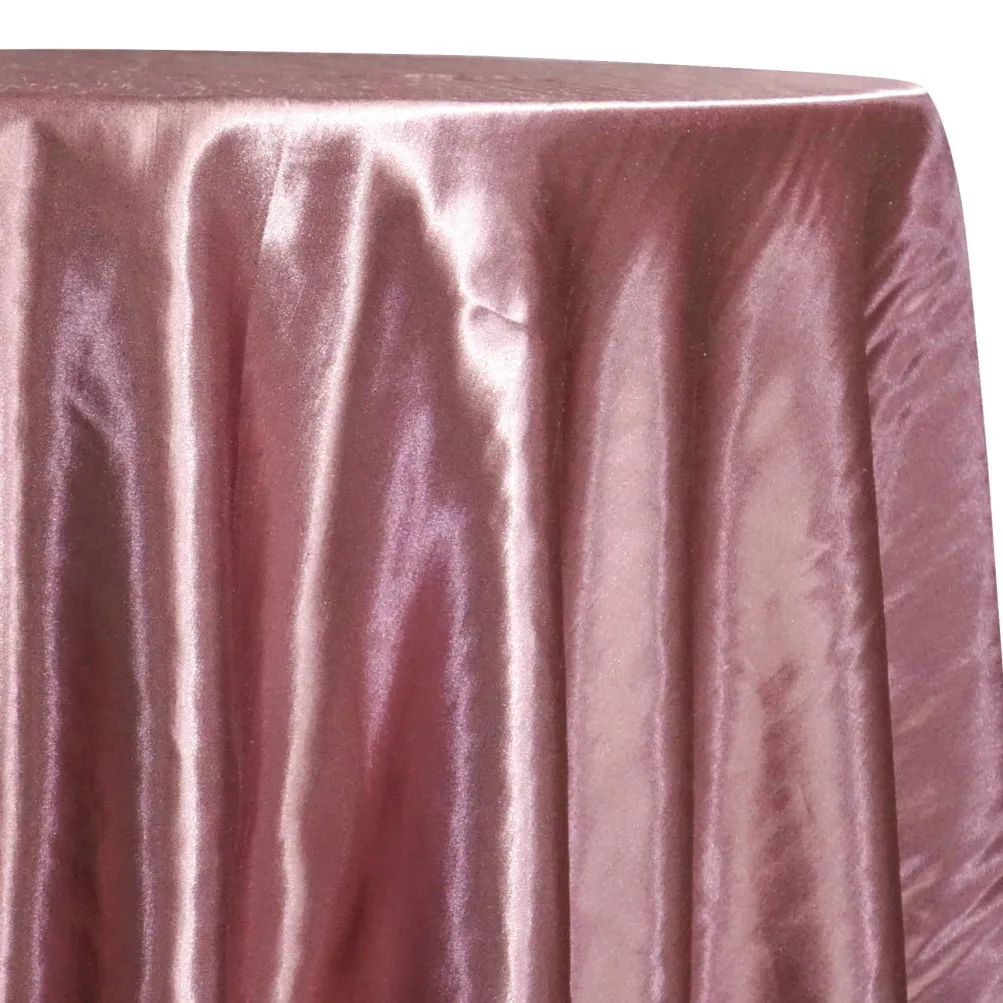 Shantung Satin (Reversible) Table Linen in Mauve