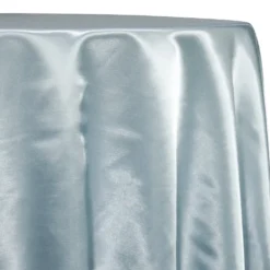 Shantung Satin (Reversible) Table Linen in Baby Blue