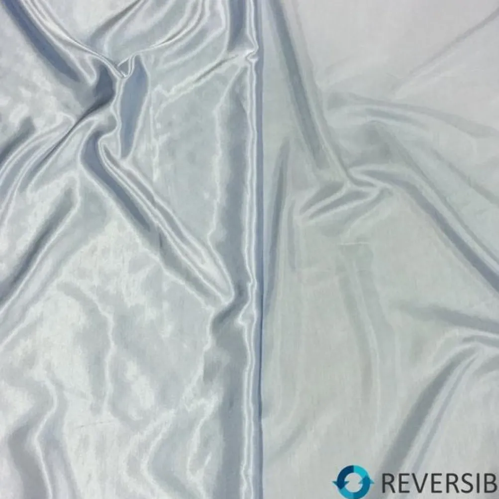 Shantung Satin (Reversible) Table Linen in Baby Blue