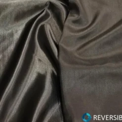 Shantung Satin (Reversible) Table Linen in Charcoal