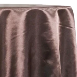 Shantung Satin (Reversible) Table Linen in Mocha
