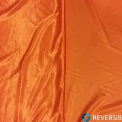 Shantung Satin (Reversible) Table Linen in Orange