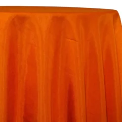 Shantung Satin (Reversible) Table Linen in Orange