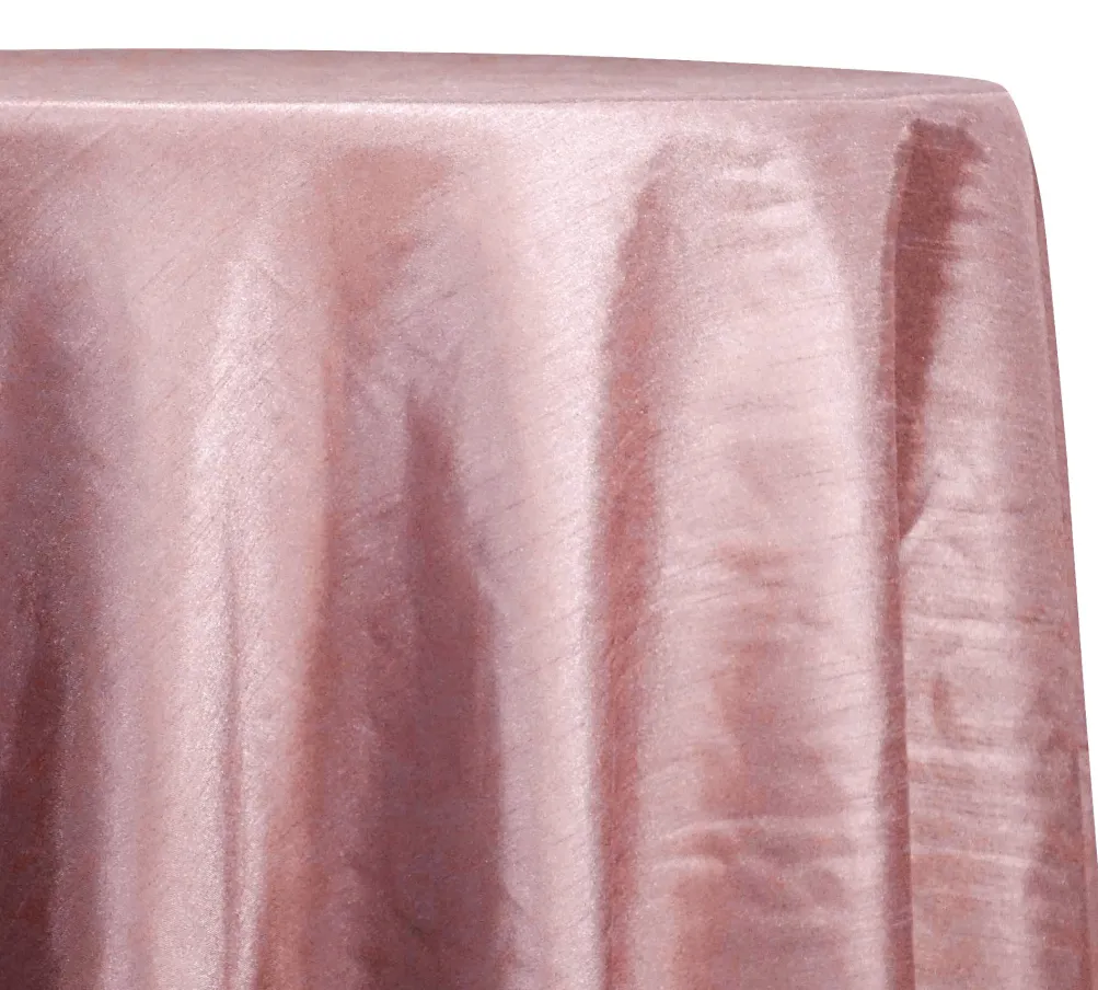 Shantung Satin (Reversible) Table Linen in Pink