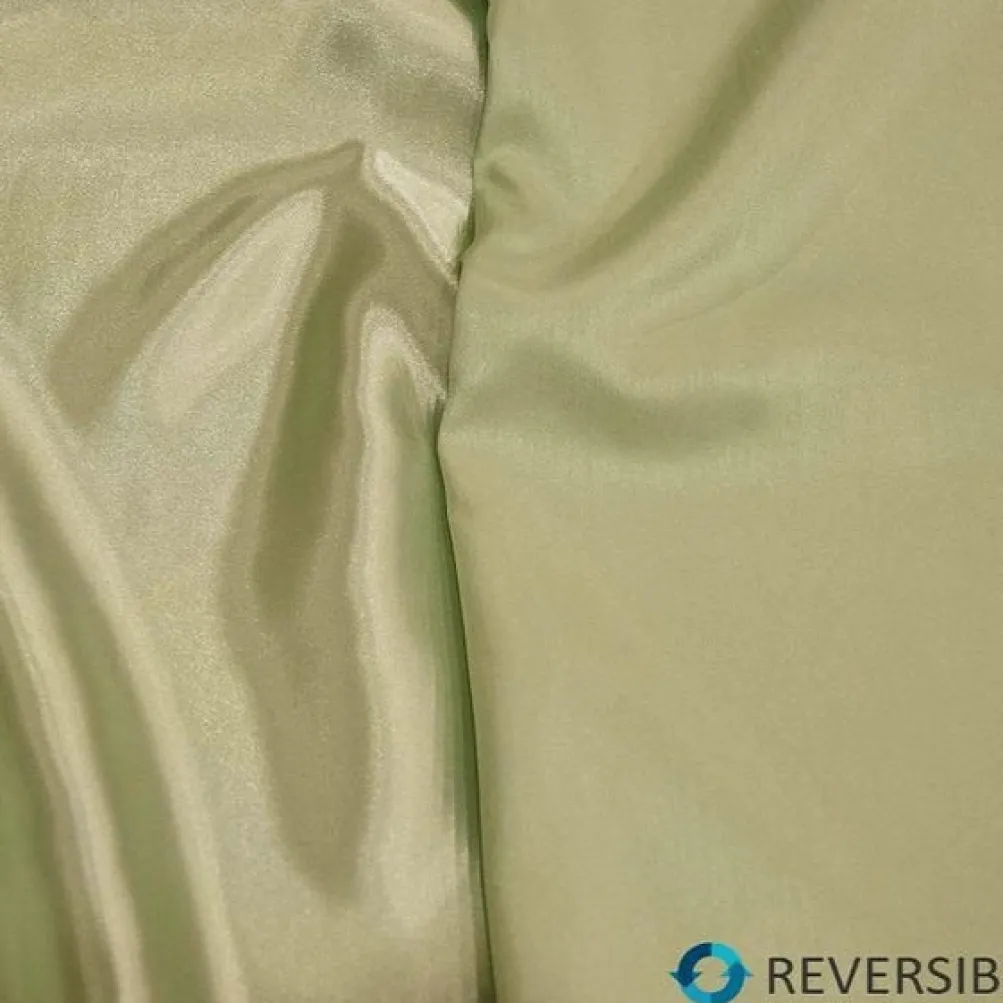 Shantung Satin (Reversible) Table Linen in Mint
