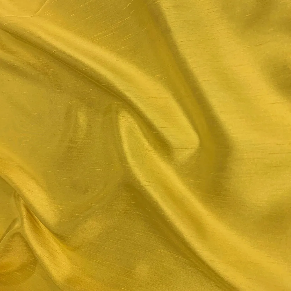 Shantung Satin (Reversible) Table Linen in Yellow