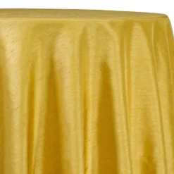Shantung Satin (Reversible) Table Linen in Yellow